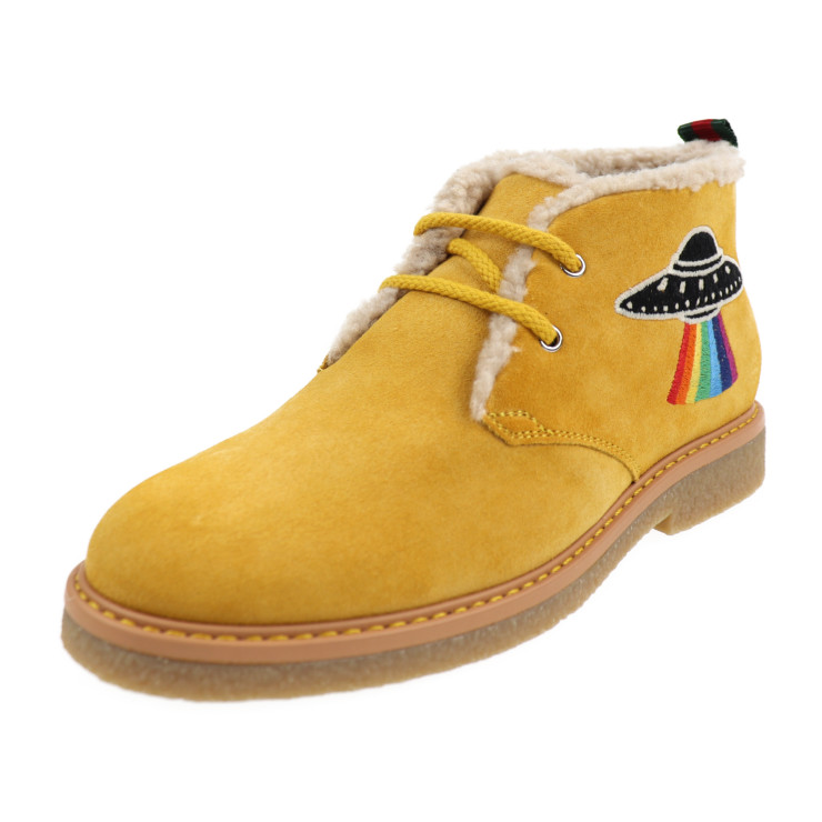 mustard colored shoes and boots