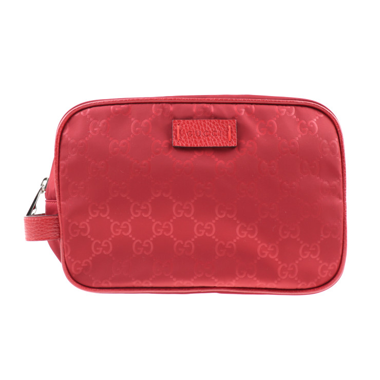 red gucci pouch