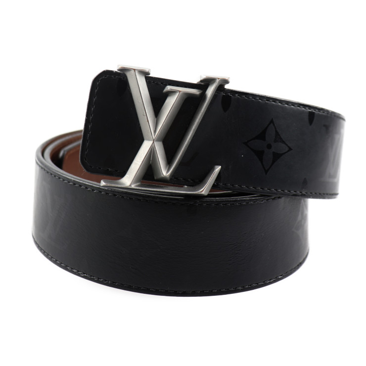 LOUIS VUITTON belt M9346 leather black Size100/40 | eBay