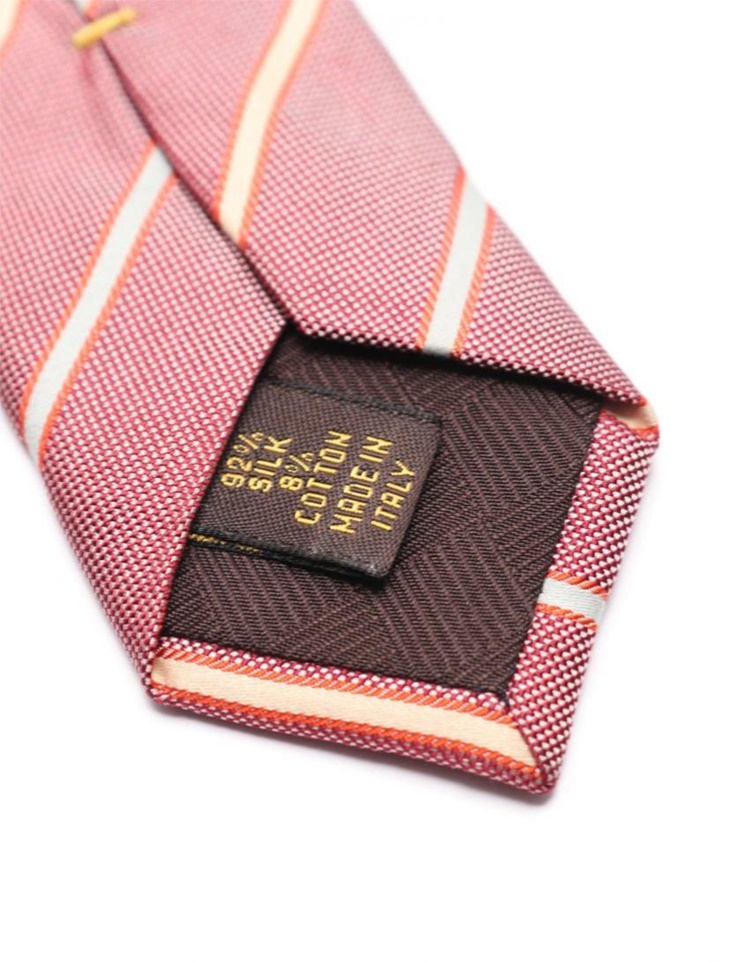 LOUIS VUITTON tie silk Red Multicolor stripe mens | eBay