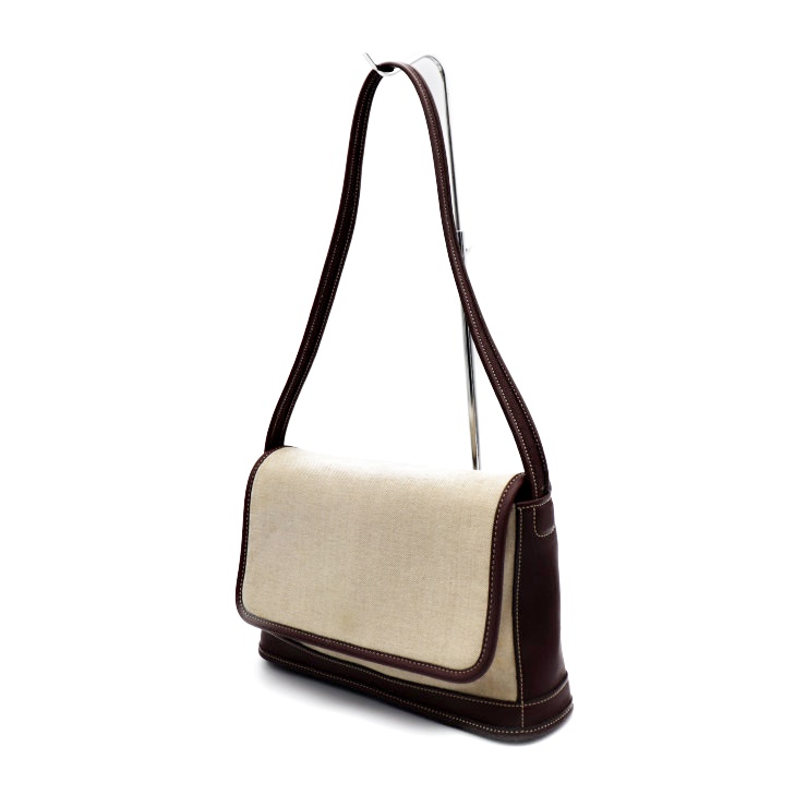 COACH Shoulder Bag 6114 leather canvas beige 657326082717 | eBay