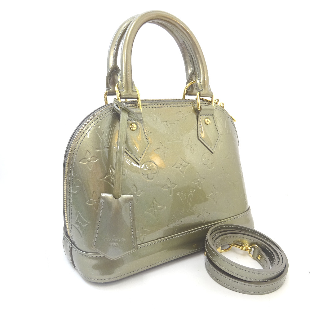 Louis Vuitton M91609 Alma BB Vernis 2WAY Shoulder Bag Handbag Monogram Verni... | eBay