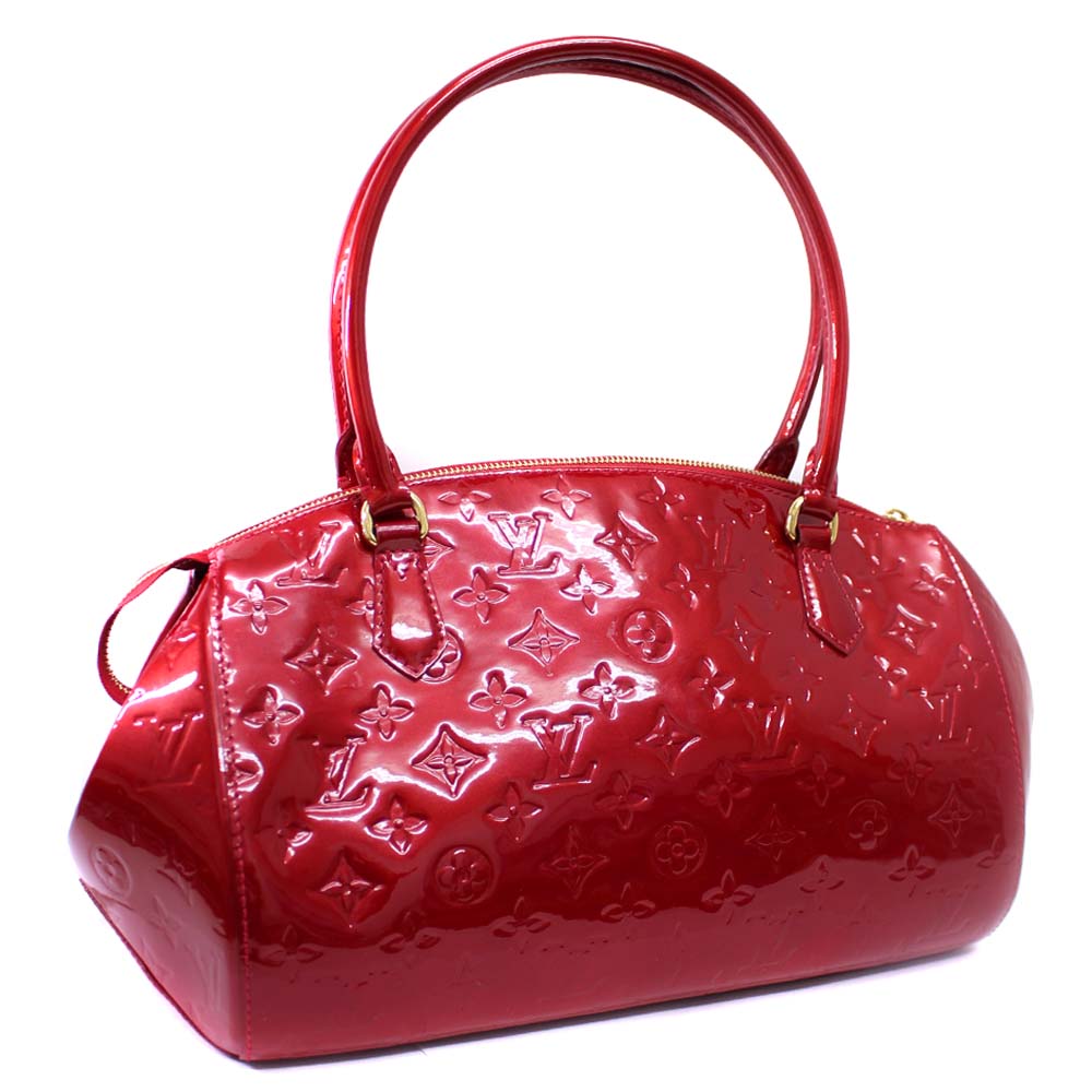 Louis Vuitton M91490 Sherwood GM Monogram Vernis Handbag Red Patent leather ... | eBay