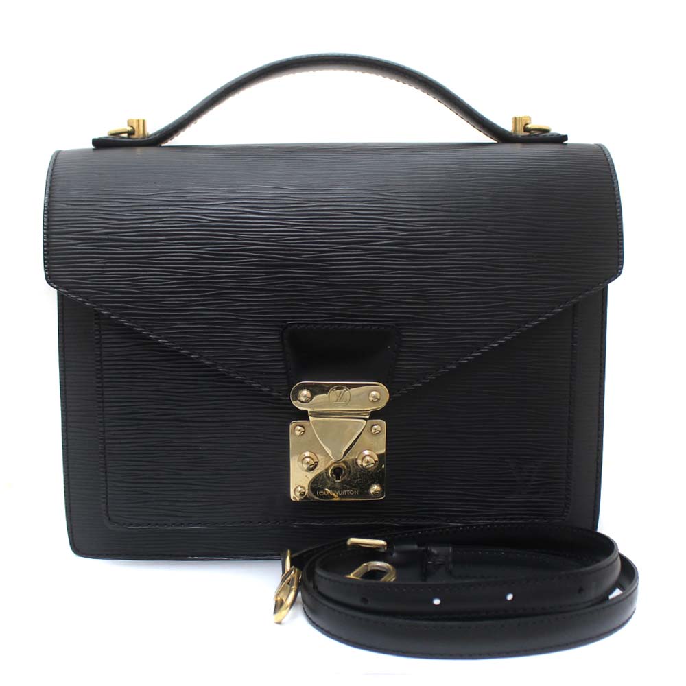Louis Vuitton M52122 Monceau Epi 2 WAY business bag black leather mens | eBay