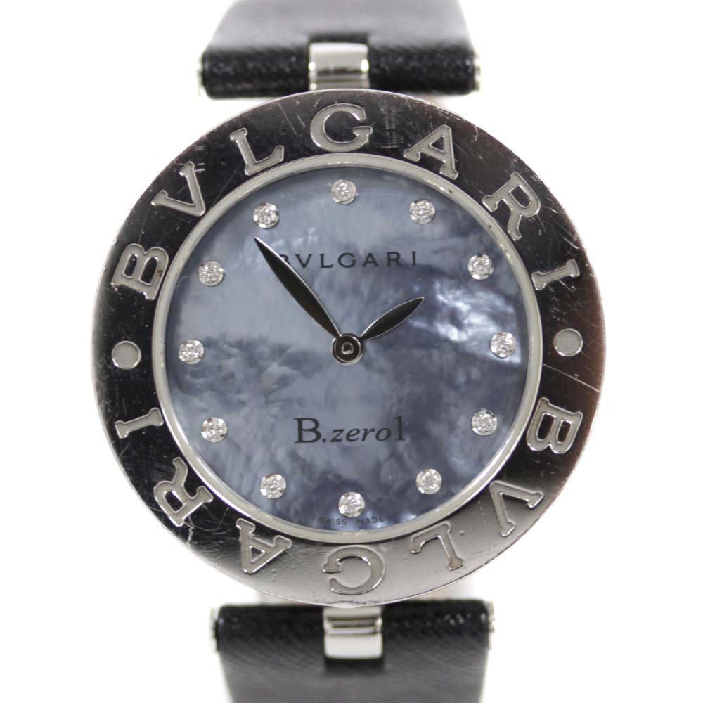 Bvlgari Bz30s B Zero1 B Zero One 12p Diamond Watches Black Stainless