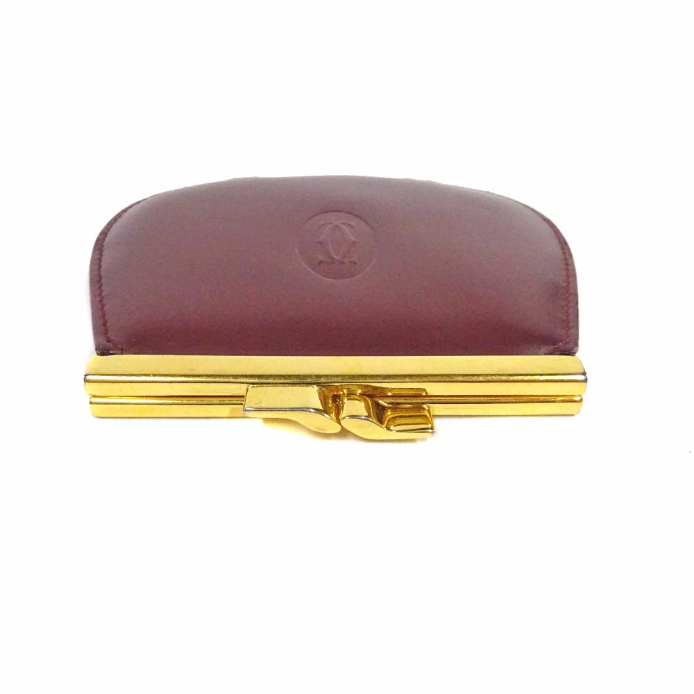 cartier leather purse