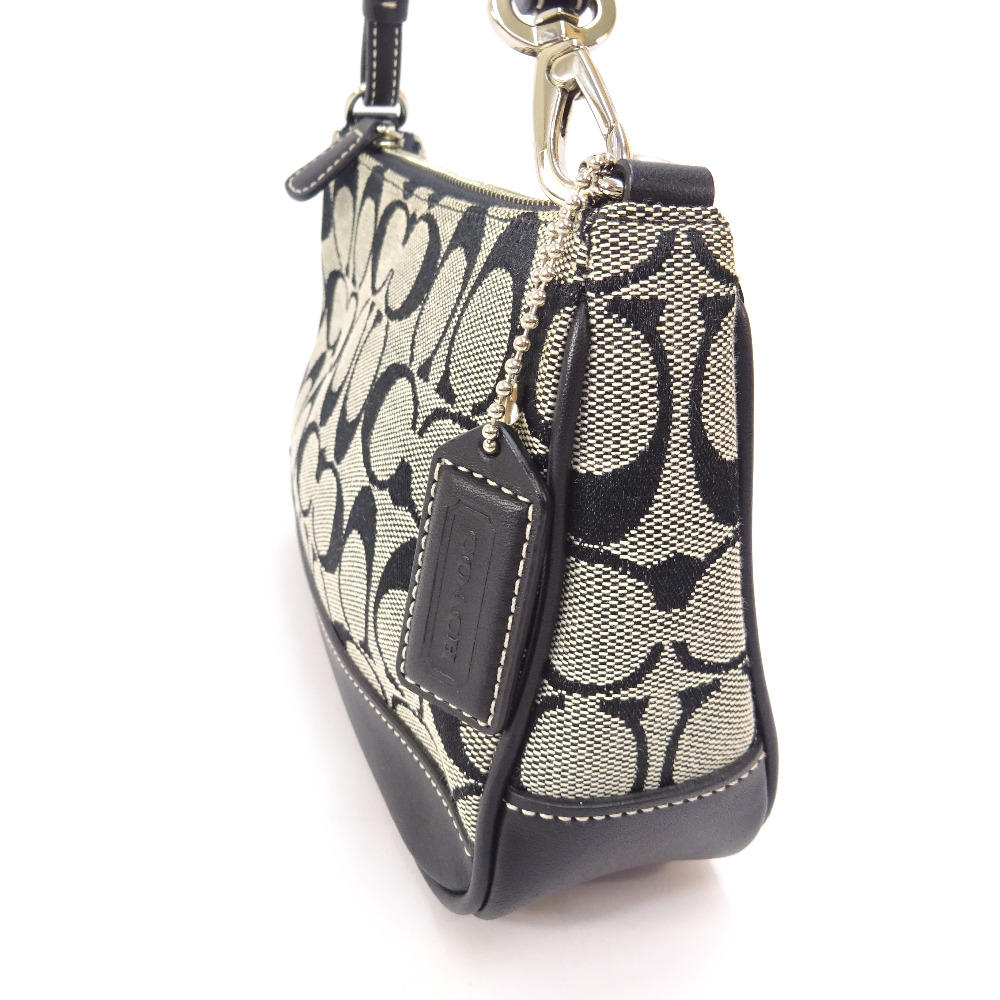 Coach 6094 Accessory pouch Signature Pouch gray canvas/leather Women