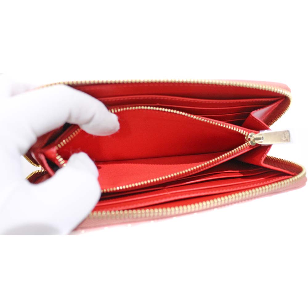 Christian Louboutin 1165065 Zip Around Panettone Spike Studs purse leather u... | eBay