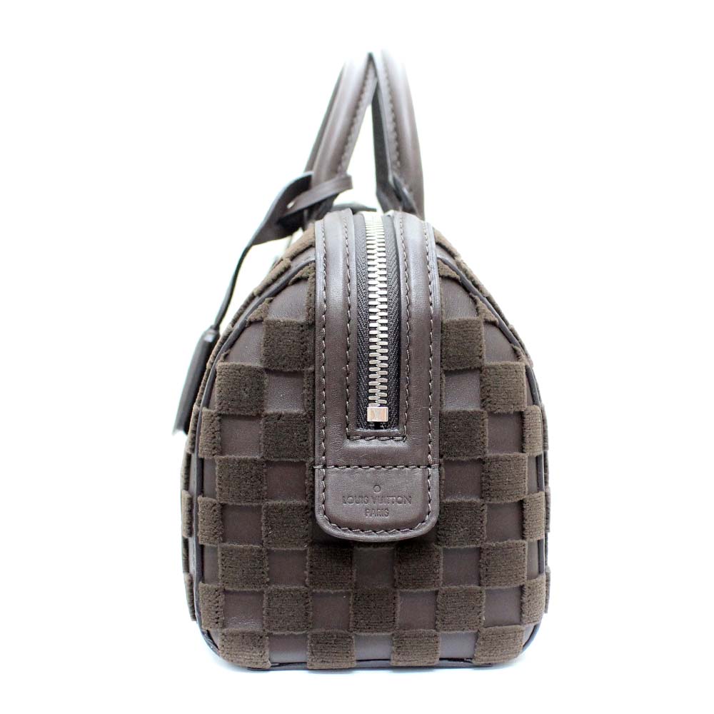 Louis Vuitton M48913 Speedy Cubic EW Damier Mini Boston Handbag Brown leathe... | eBay
