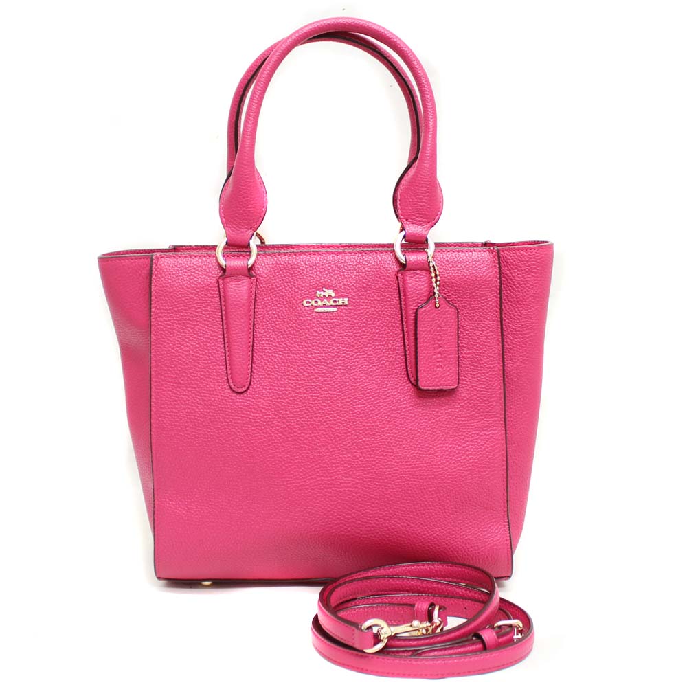 coach tote bag with red interior