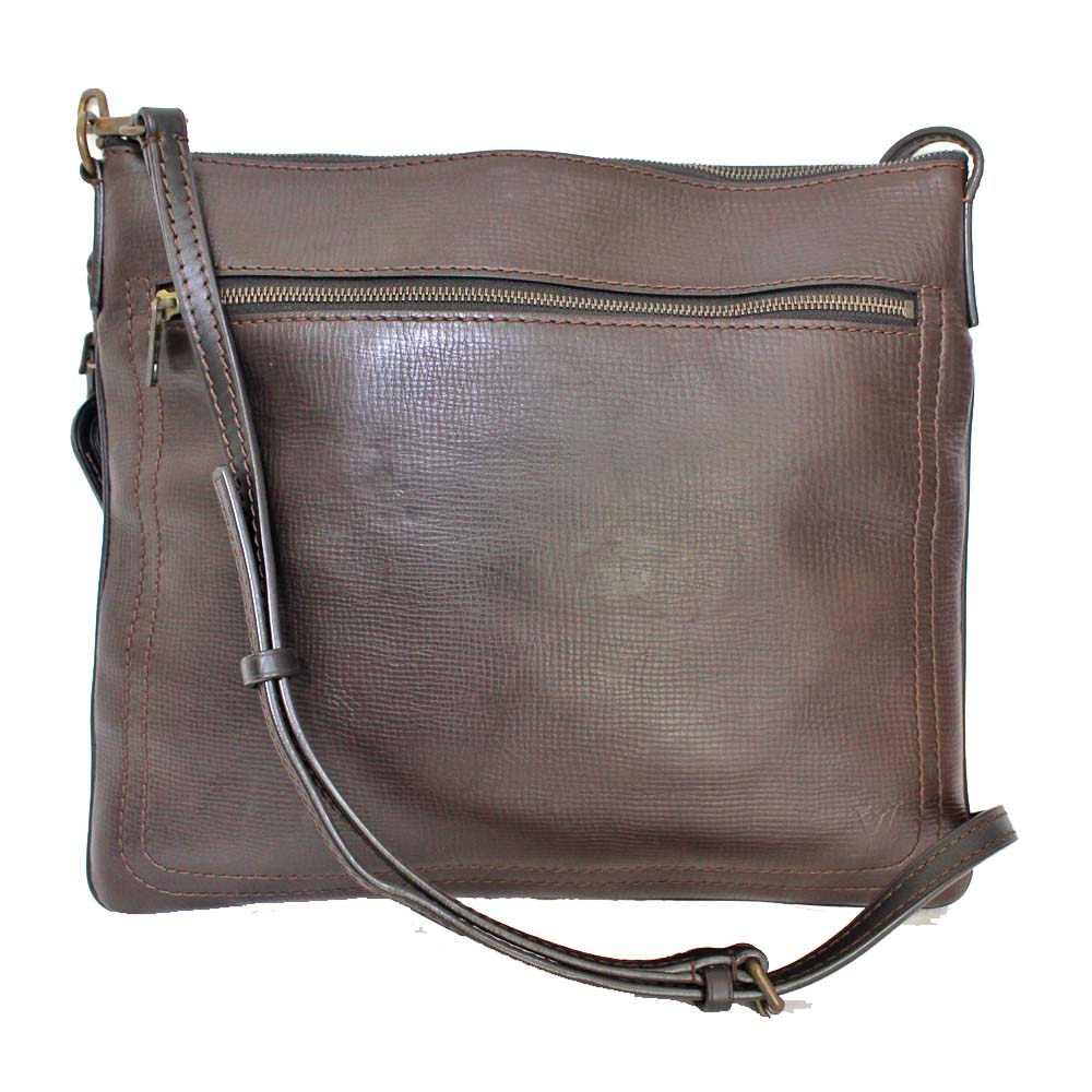 Louis Vuitton M92073 Sac Plat Utah Shoulder Bag Dark brown leather mens | eBay
