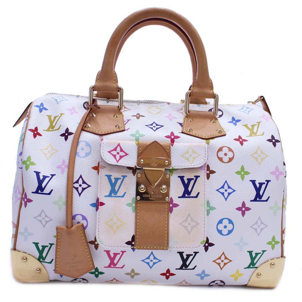 Louis Vuitton M92643 Speedy 30 Mini Boston bag Handbag white Monogram ...