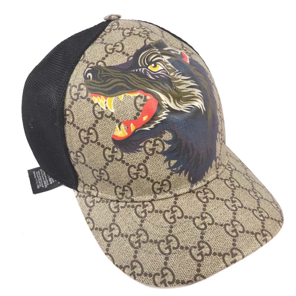 gg supreme baseball hat with wolf, OFF 
