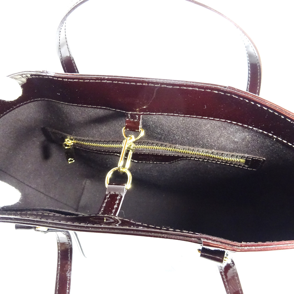 Louis Vuitton M91567 Avalon MM Vernis Shoulder Bag Tote Bag Monogram Vernis ... | eBay
