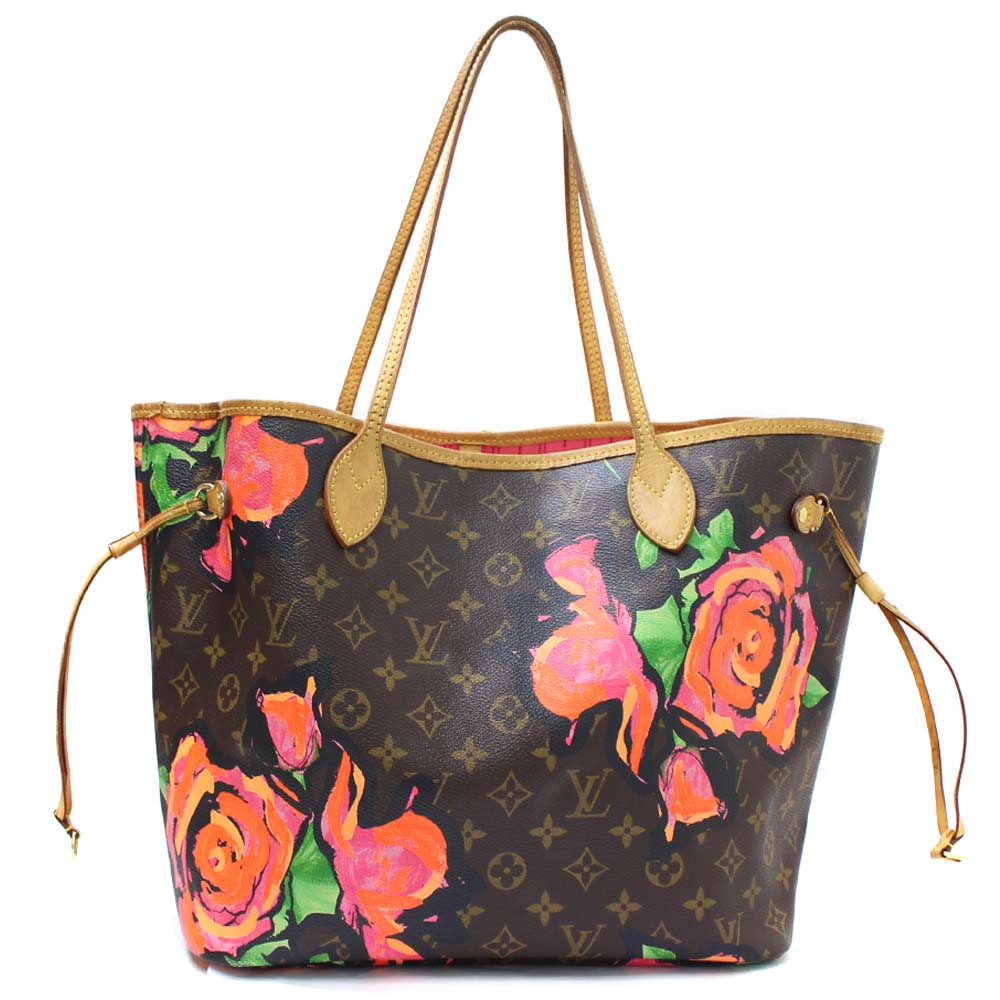 Louis Vuitton M48613 Neverfull Mm Monogram Rose Tote Bag Louis Vuitton M48613 Neverfull Mm Monogram Rose Tote Bag Canvas Women