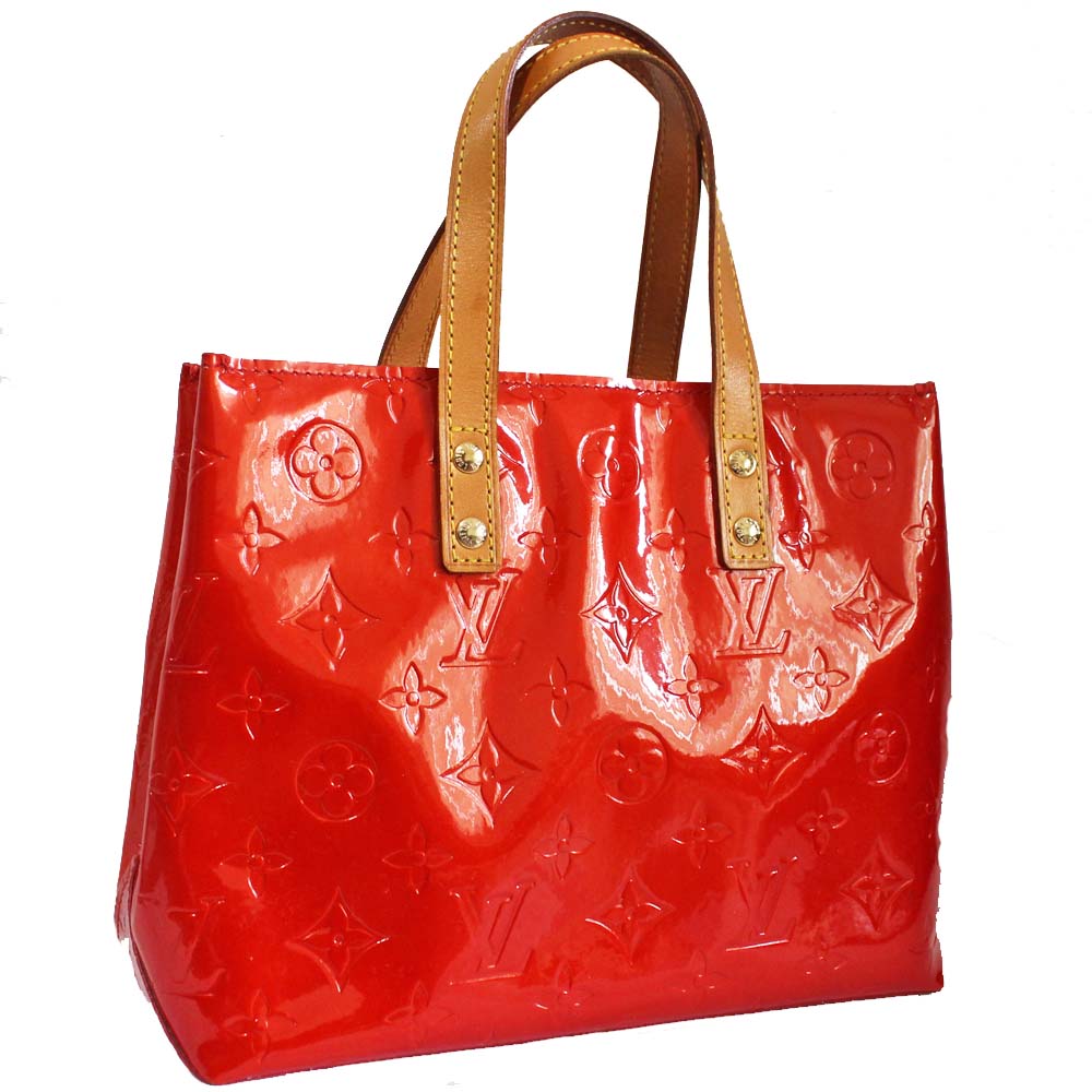 Louis Vuitton M91088 Lead PM Vernis Handbag Tote Bag Red Monogram Vernis Women | eBay