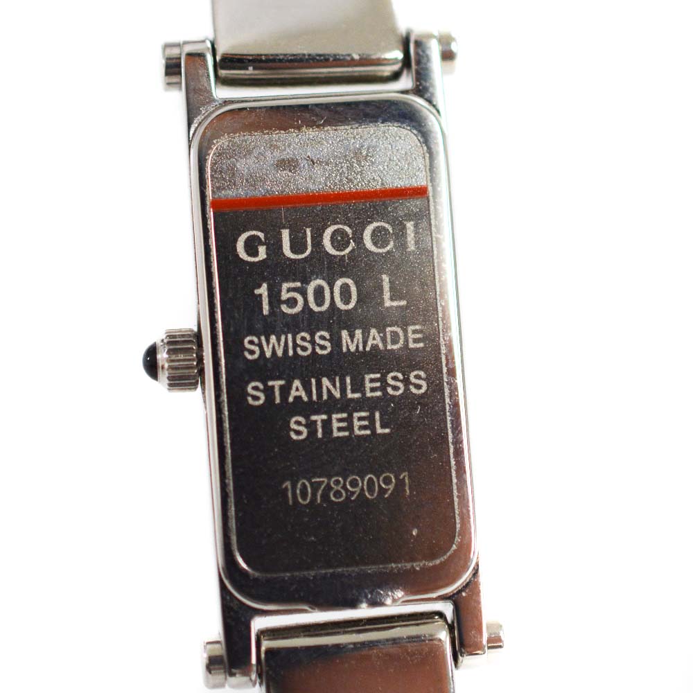 gucci gold bangle watch 1500l