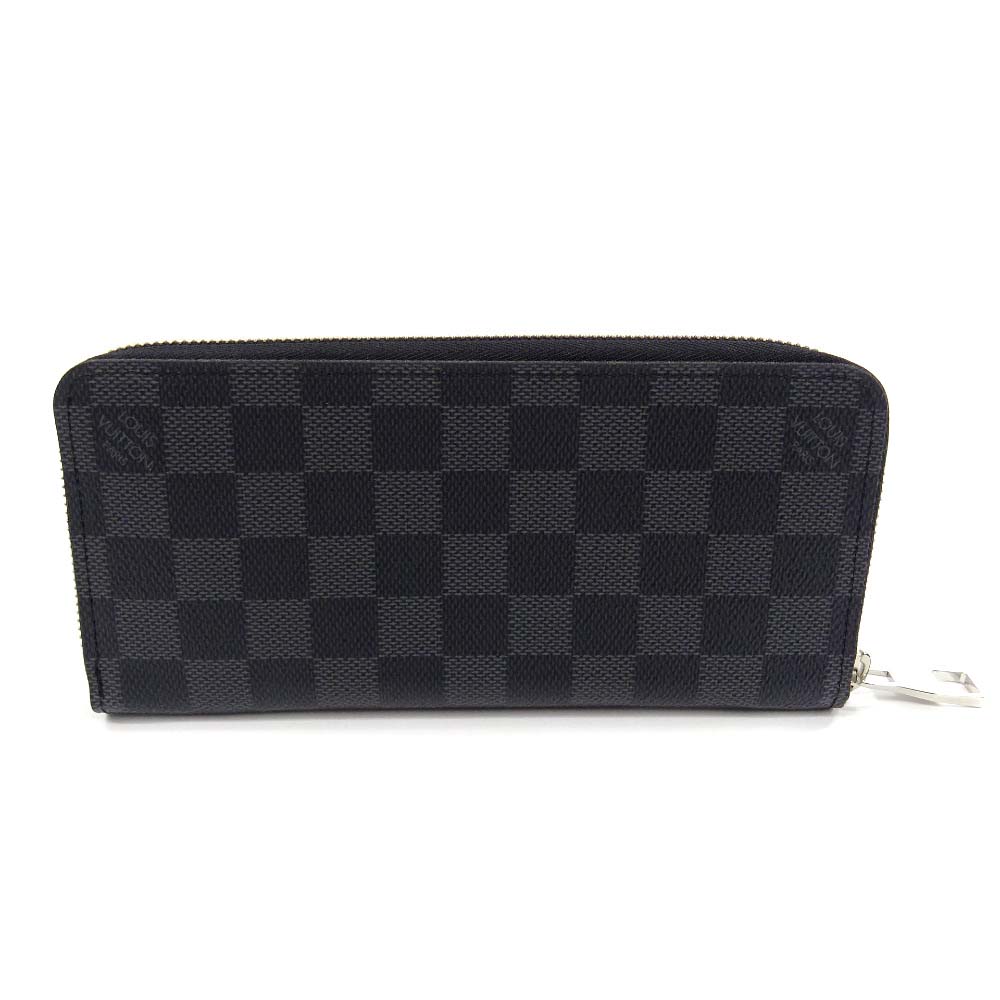 Louis Vuitton N63095 Damier Graphite Zippy Wallet Vertical purse SilverHardw... | eBay