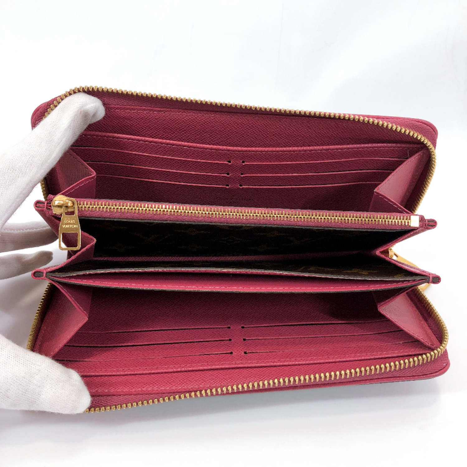 LOUIS VUITTON purse M61189 Zippy Wallet Retiro Monogram canvas pink Women | eBay