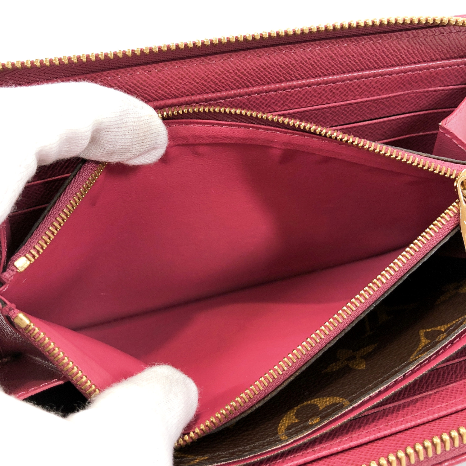 LOUIS VUITTON purse M61189 Zippy Wallet Retiro Monogram canvas pink Women | eBay