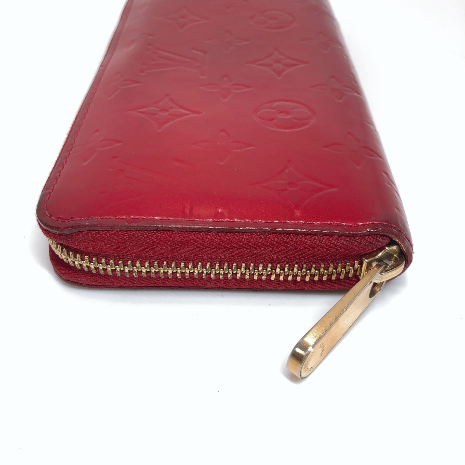 LOUIS VUITTON Louis Vuitton Zippy Wallet Long M90417 Vernis Series Round  Zipper