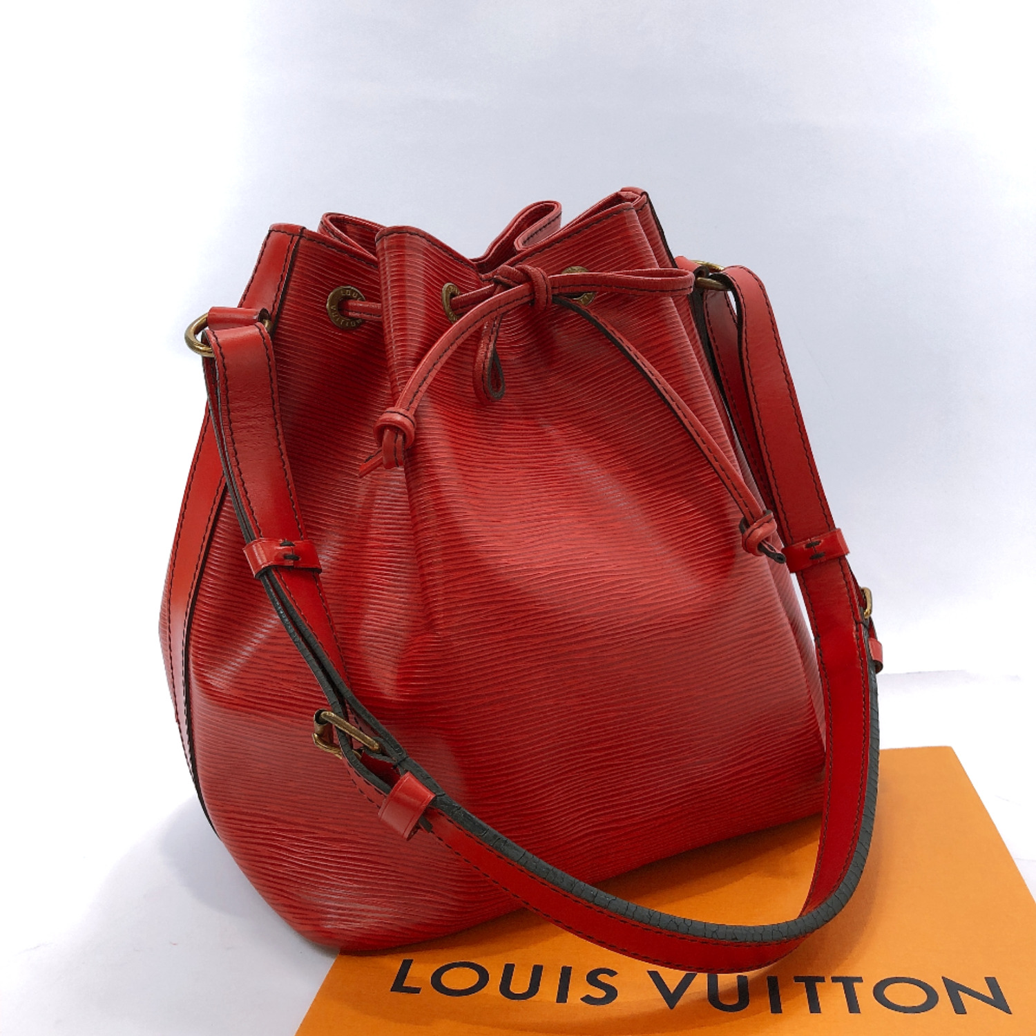 LOUIS VUITTON Shoulder Bag M44107 Petit Noe drawtring Epi Leather Castilian ... | eBay