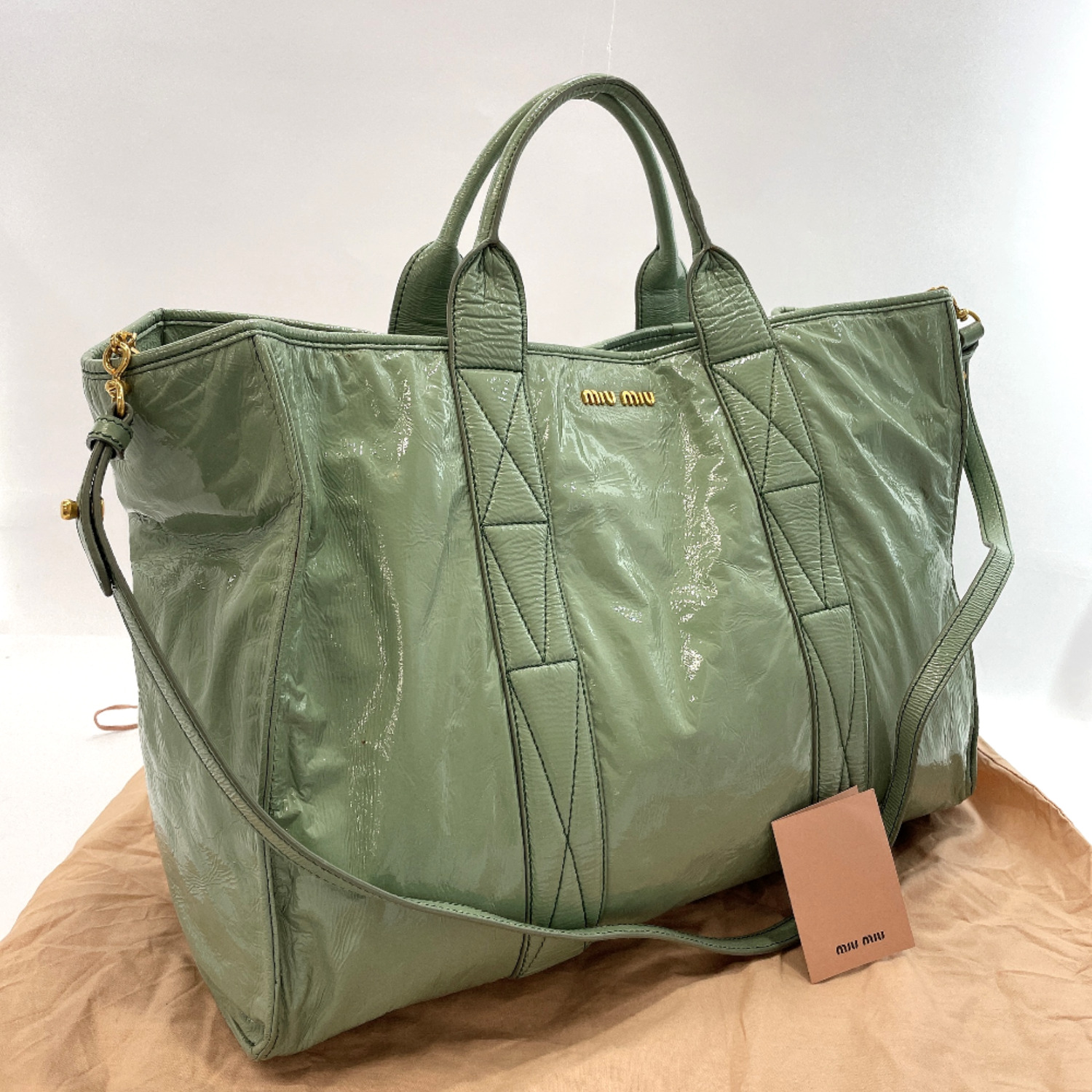 MIUMIU Tote Bag 2way Patent leather Women | eBay