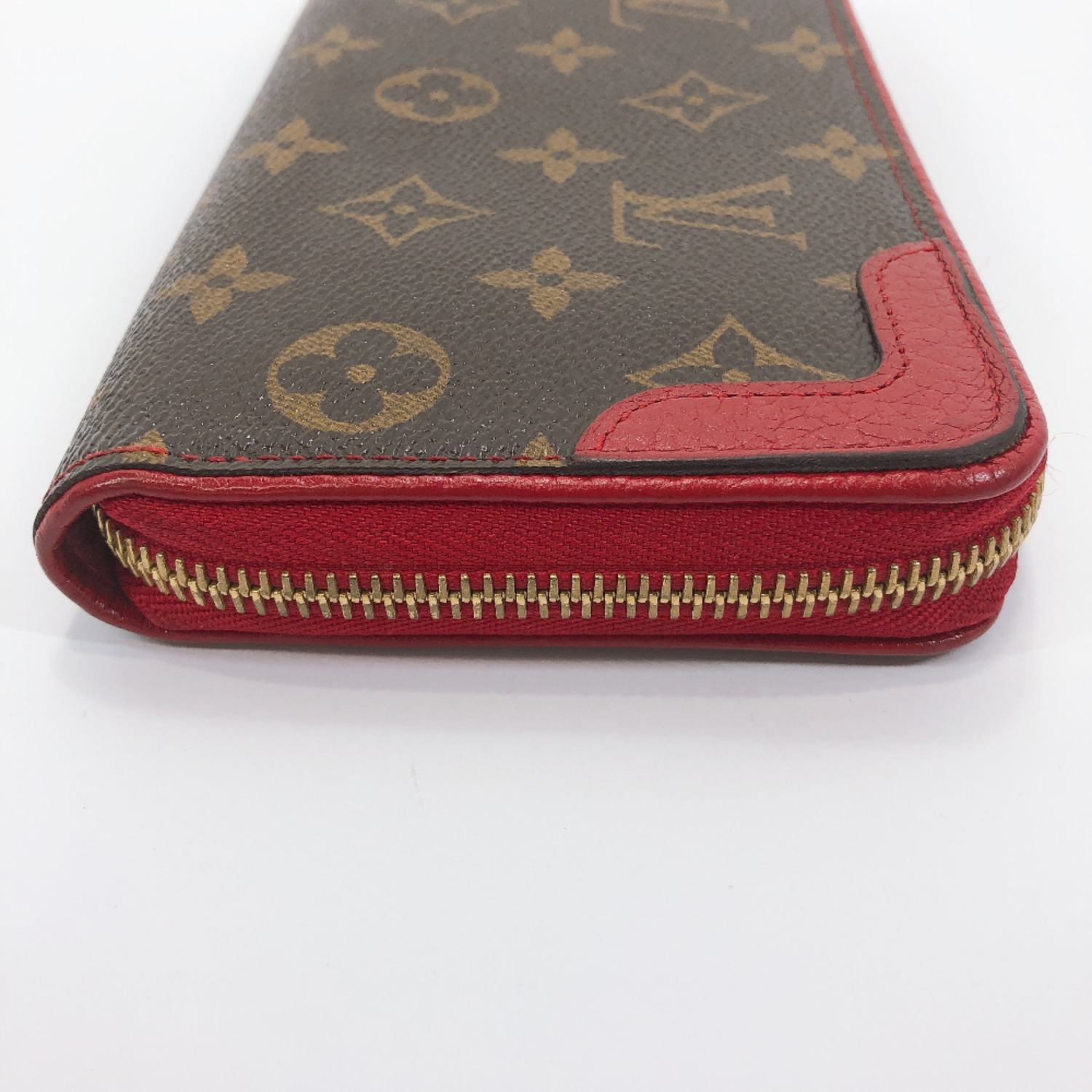 LOUIS VUITTON purse M61854 Zippy Wallet Retiro Monogram canvas Red Women | eBay