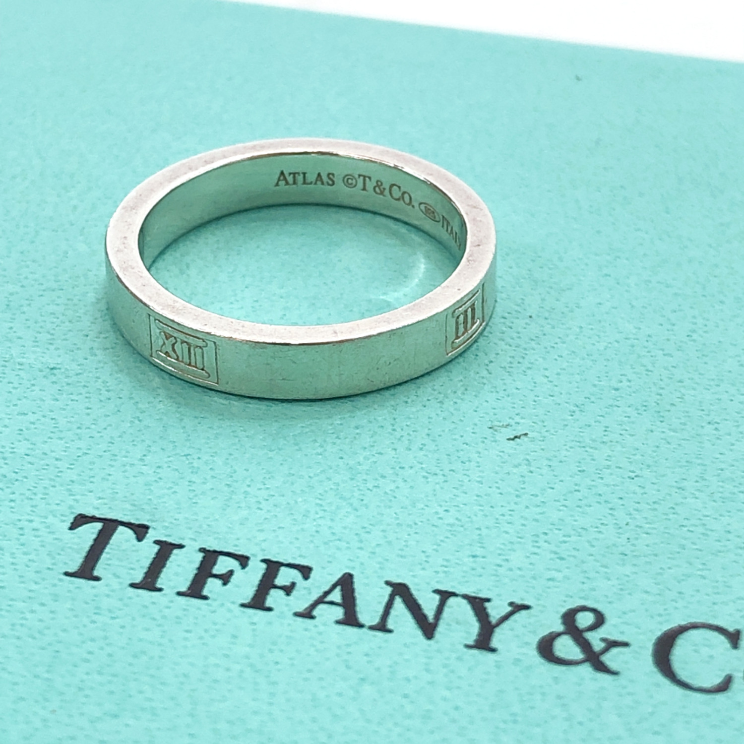 TIFFANY&Co. Atlas Ring Silver925 #9.5(JP Size) Women | eBay