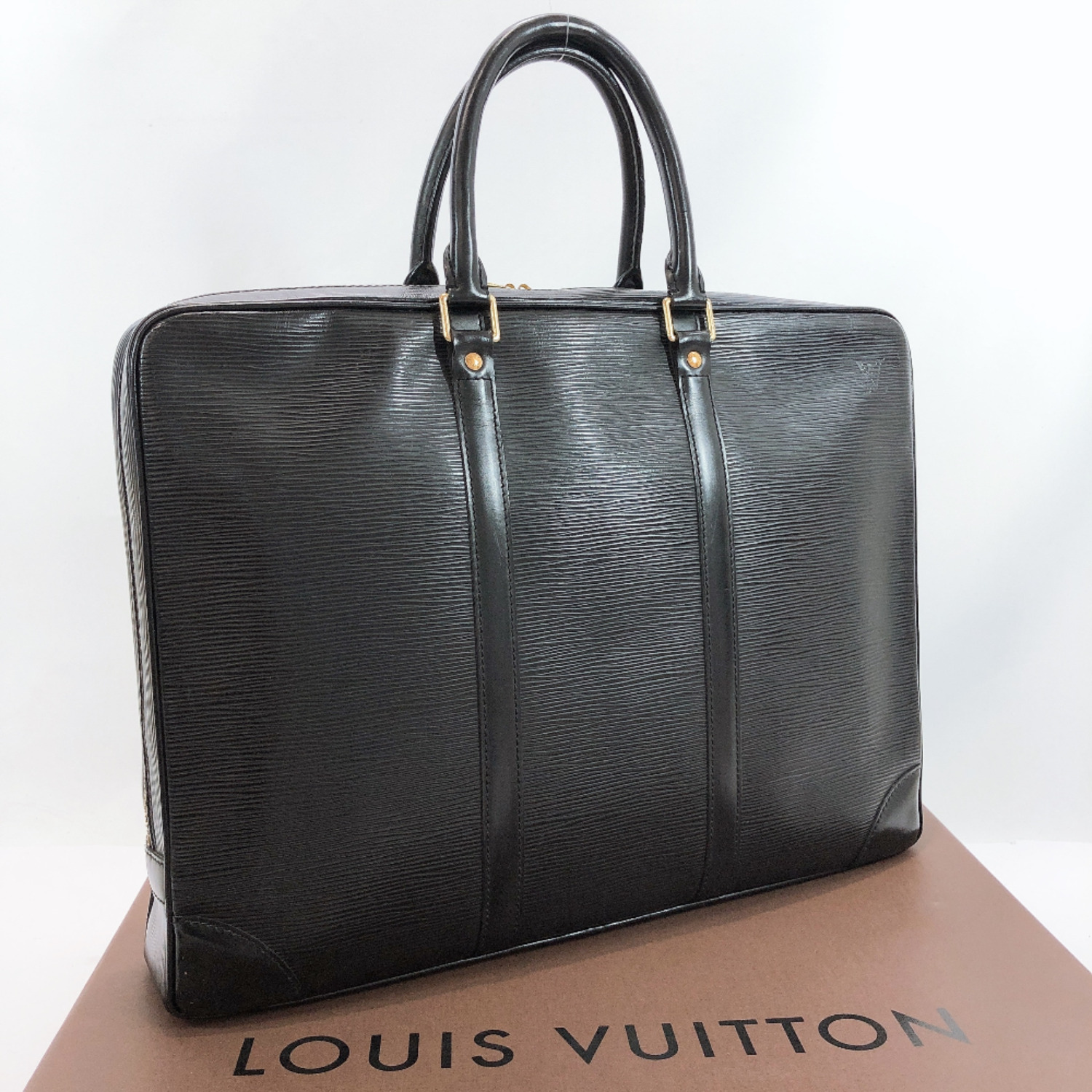 LOUIS VUITTON Business bag M59162 Porte de Cumman Voyage Epi Leather ...