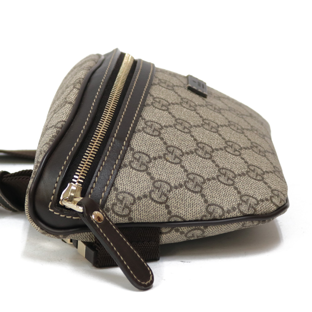 GUCCI Waist bag Brown Waist pouch GG pattern from japan | eBay