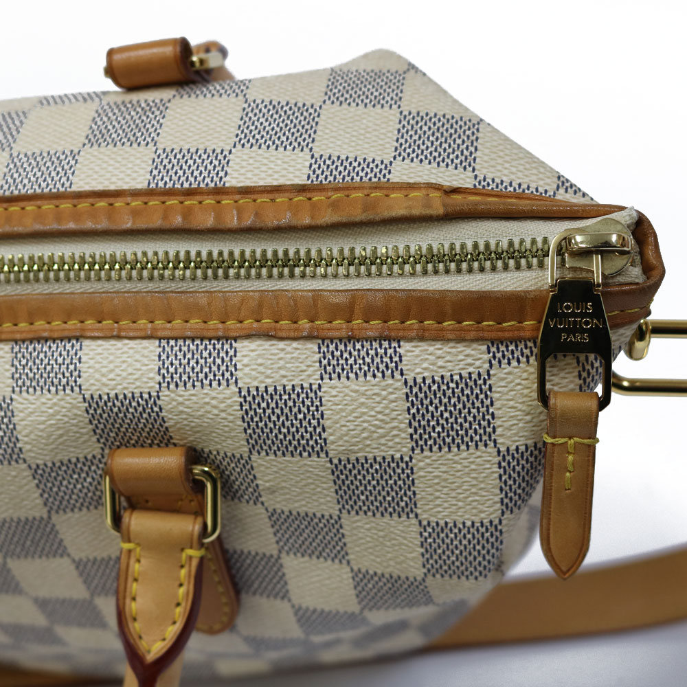 LOUIS VUITTON Handbag N48250 white Damier Azur from japan | eBay