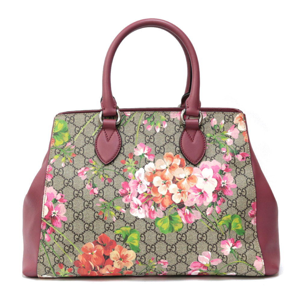 GUCCI Shoulder Bag pink 2way bag handbag floral flower GG Blooms from japan | eBay
