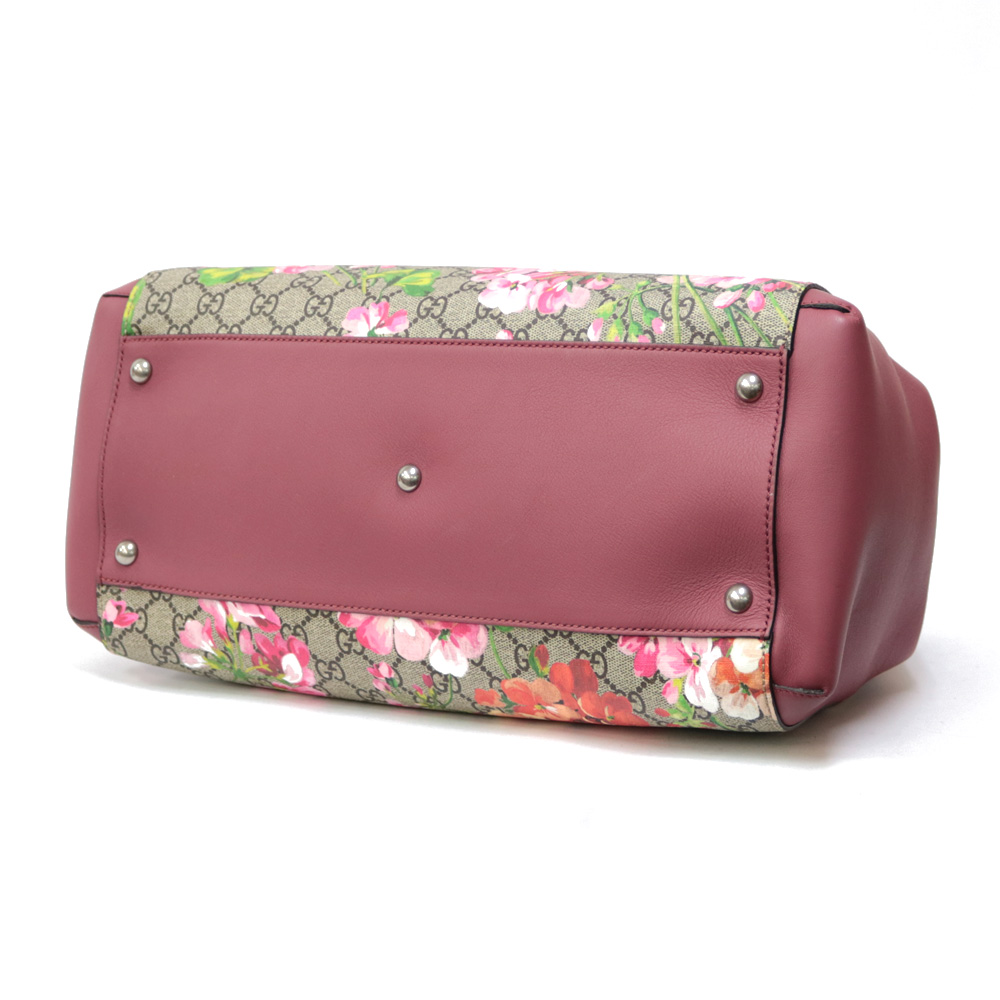 GUCCI Shoulder Bag pink 2way bag handbag floral flower GG Blooms from japan | eBay