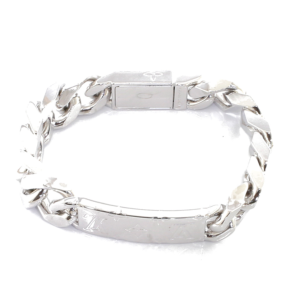Used] [LOUIS VUITTON] M62486 Chain Bracelet Monogram Silver Metal