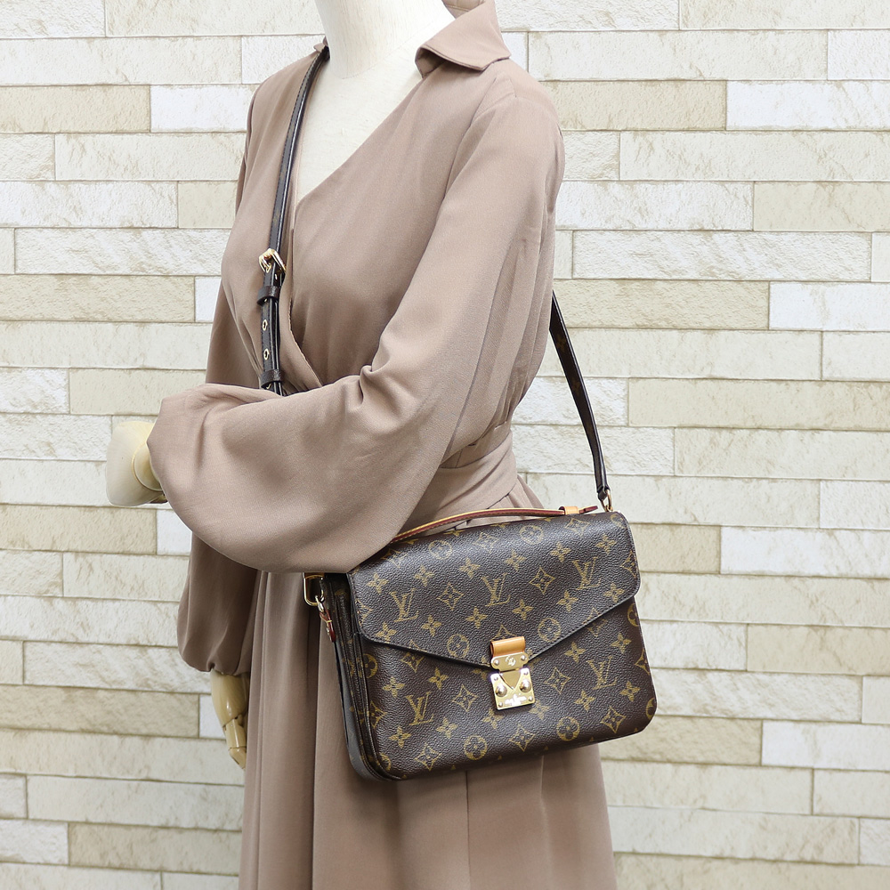 LOUIS VUITTON Shoulder Bag M40780 Brown Shoulder Pochette Monogram from japan | eBay