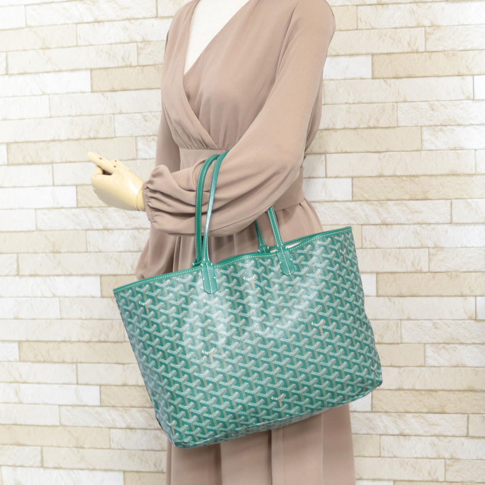 GOYARD Saint Louis GM Tote Bag Green 33036