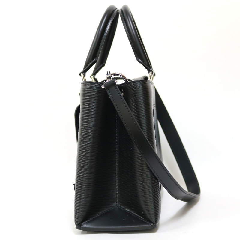 LOUIS VUITTON Handbag black 2way Shoulder Bag Epi from japan | eBay