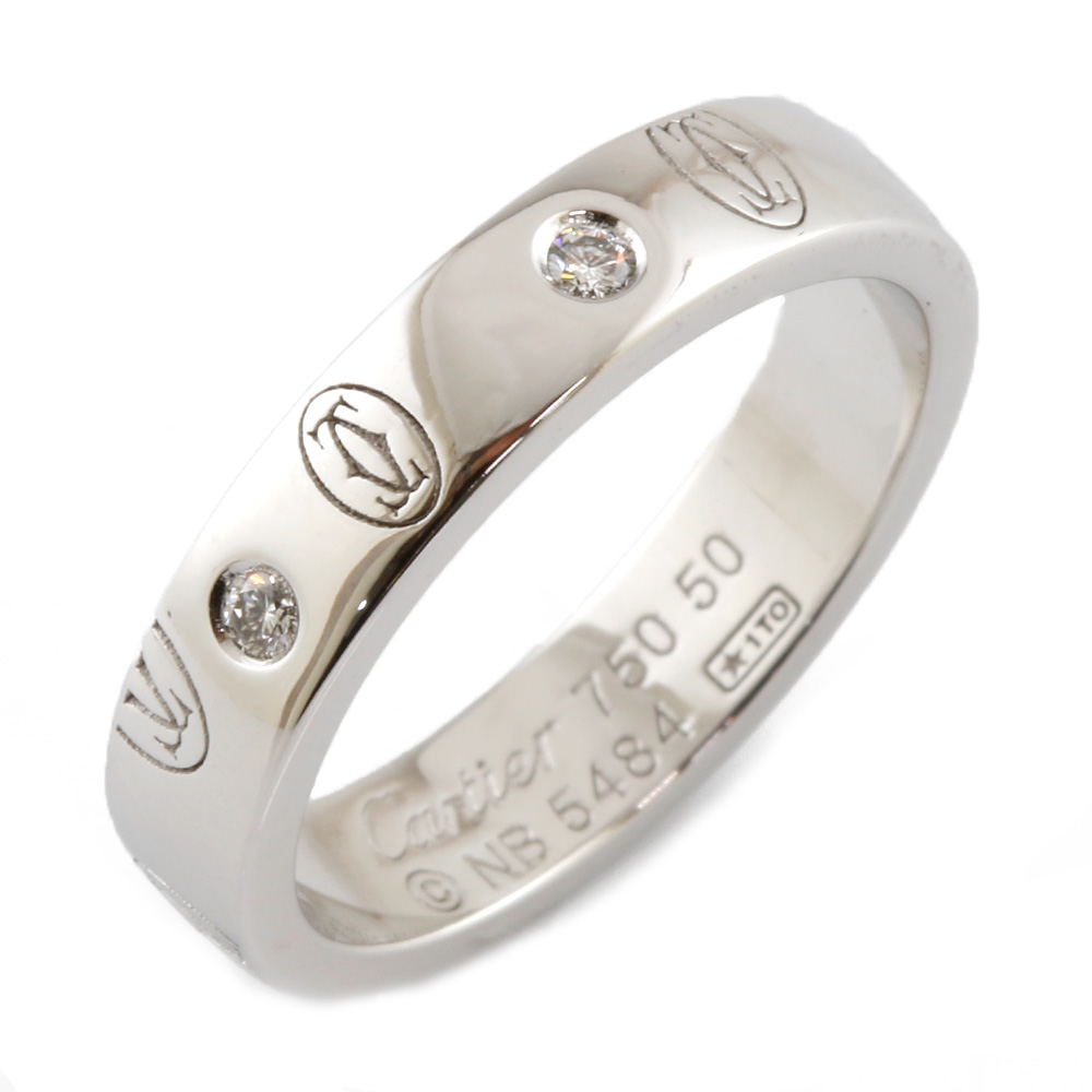 CARTIER Ring Silver 18K K18 white gold 