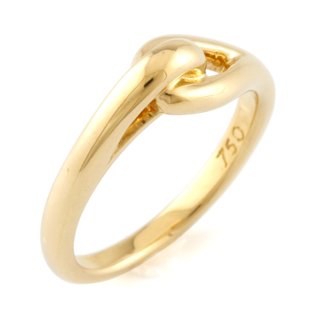 TIFFANY&Co. Ring gold K18 yellow gold knot from japan | eBay