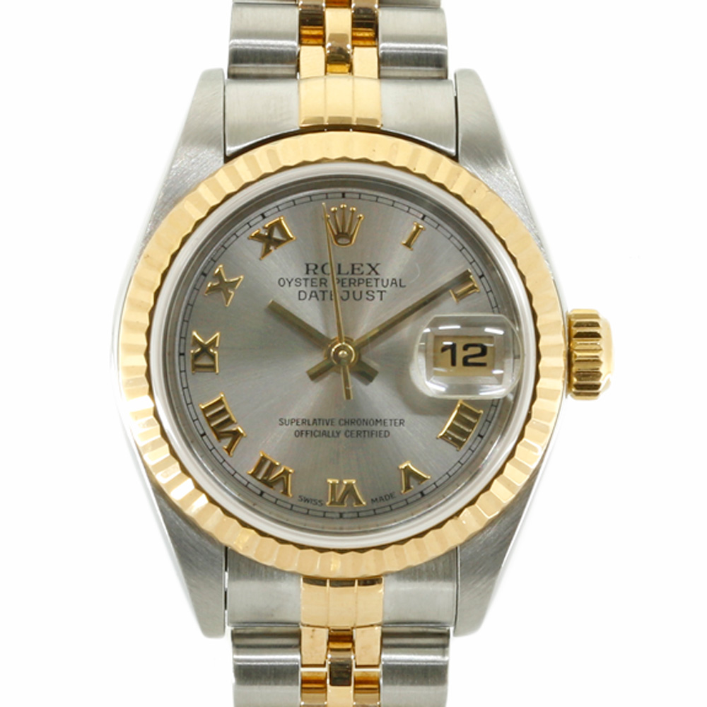 ROLEX Watches 79173 Silver gold K18 gold P number 2000 Roman numerals Datejust | eBay