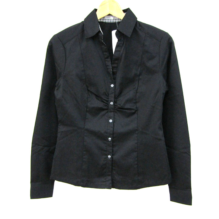 ☆NARACAMICIE☆ナラカミーチェ☆L☆黒柄ブラウス☆新品未使用タグ
