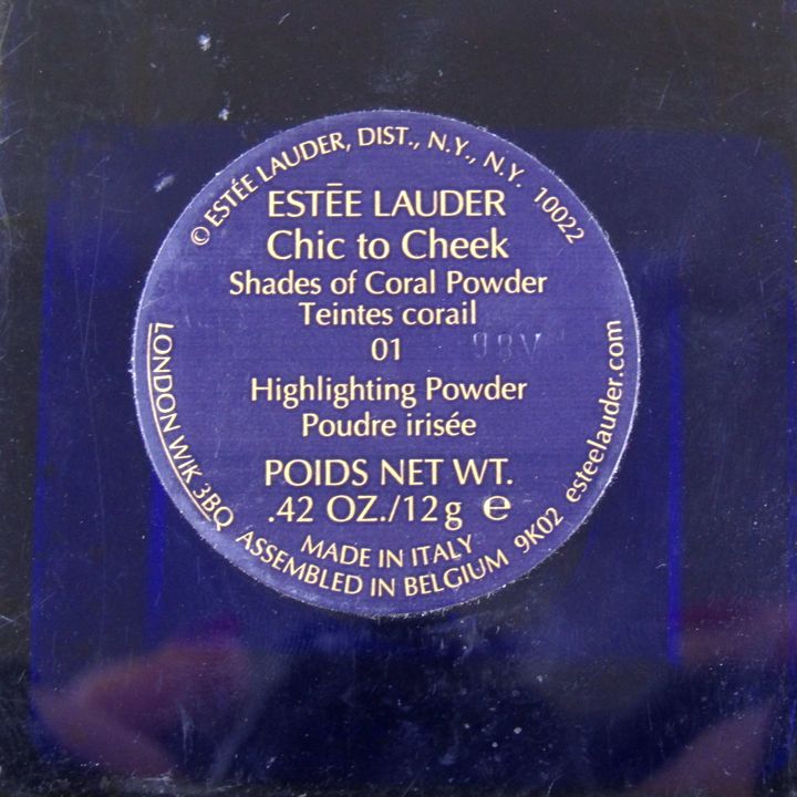 エスティローダー シック トゥ チーク 01 コーラル 若干使用 パフ無し