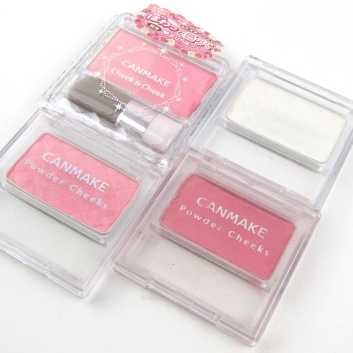 【破格】キャンメイク チーク ハイライター まとめ売り　22点セット キャンメイク チーク ハイライター他 未使用有 4点セット まとめて