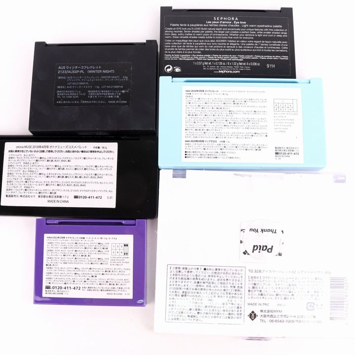 ♥【未使用有り！】コスメ等おまとめセット セフォラ他 アイシャドウパレット ノベルティ等 未使用有 6点セット