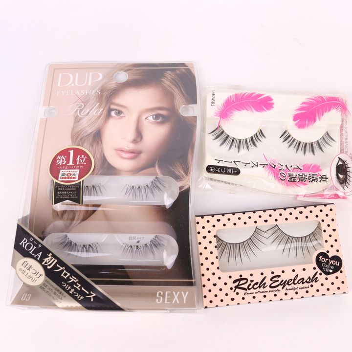 つけまつげ7点セット Jewerich＊つけまつげ 他のものとセットで100円！