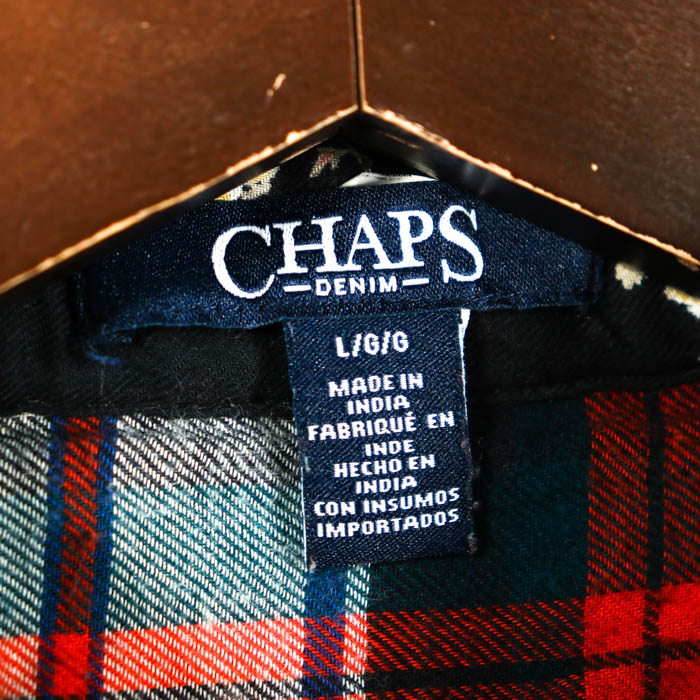 チャップスラルフローレン チェックシャツ 長袖 アメリカ古着