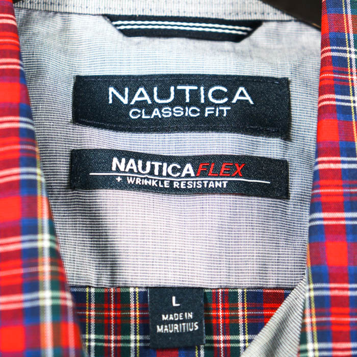 ノーティカ 長袖シャツ トップス クラシックフィット チェックシャツ