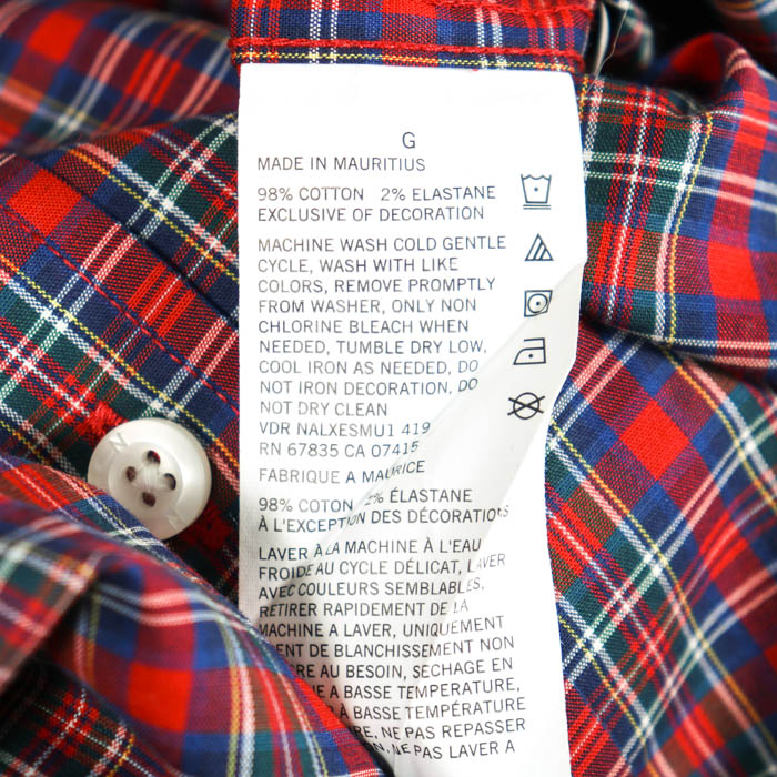 ノーティカ 長袖シャツ トップス クラシックフィット チェックシャツ