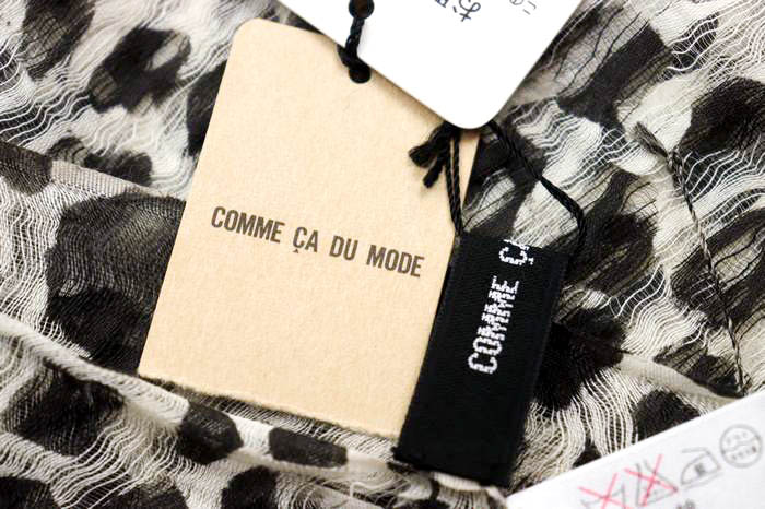 COMME CA DU MODE コムサ・デ・モード ショール コムサ・デ・モード ショール 未使用 ストール 総柄 シルク混